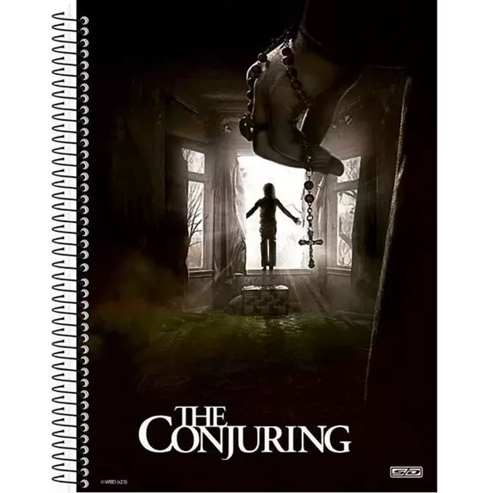 Caderno Universitário Espiral Capa Dura 80 folhas - 1 matéria The Conjuring: FS