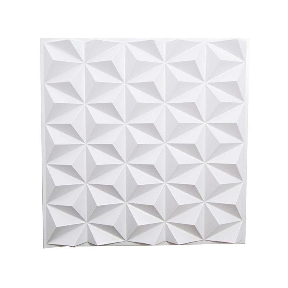 Kit 30 Placas Revestimento Parede Pvc 3D Relevo Triangulos