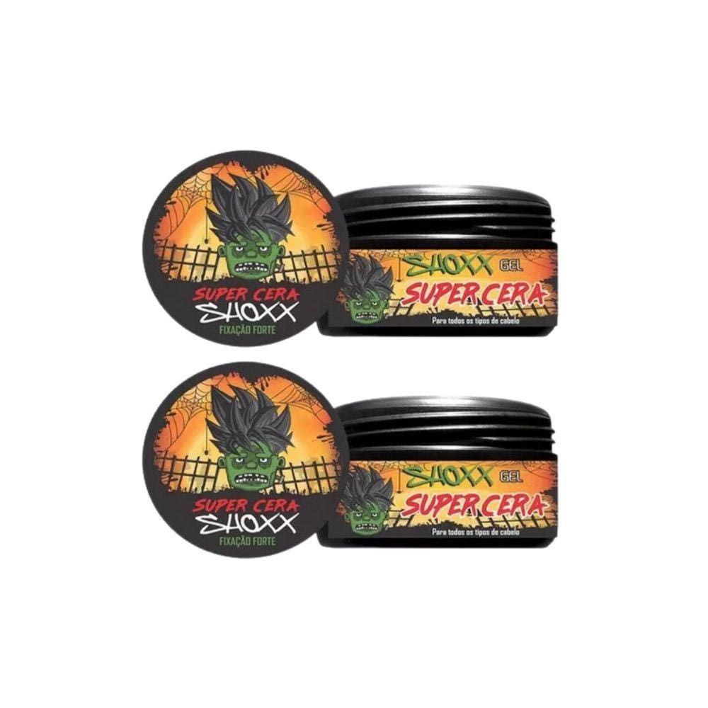 Gel Cera Fixador Shoxx Super Cera 240g - Kit C/ 2un