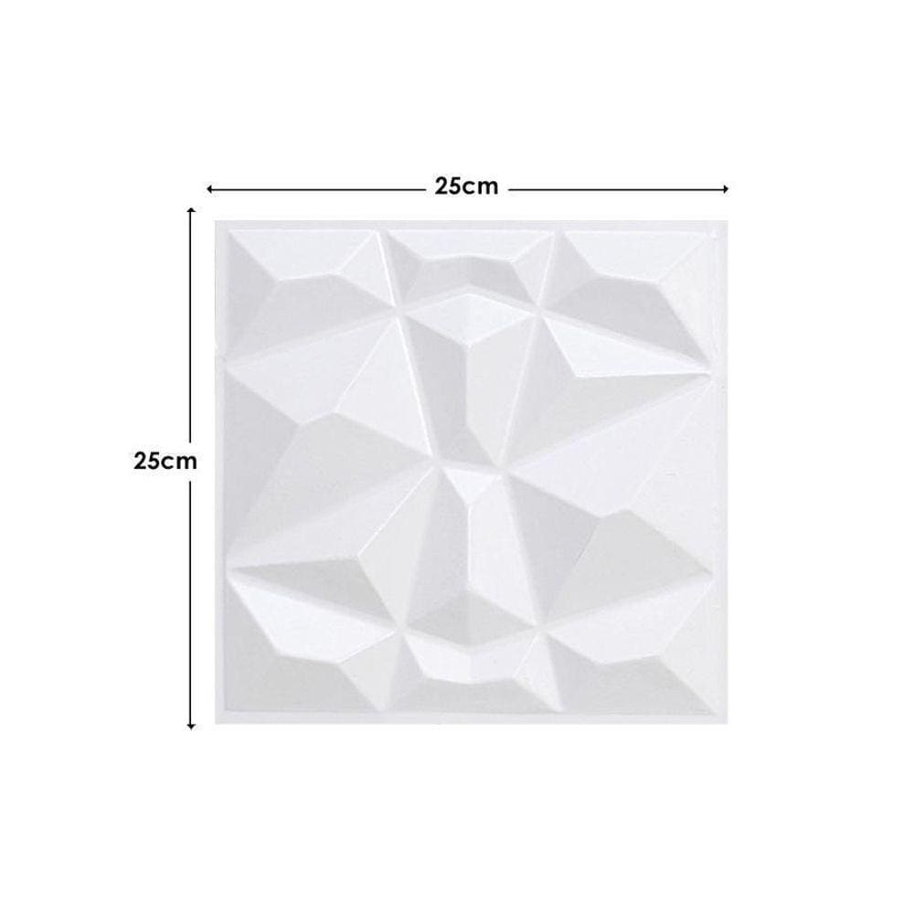 Kit 30 Placas Pvc 3D Revestimento De Parede Diamante 25 Cm