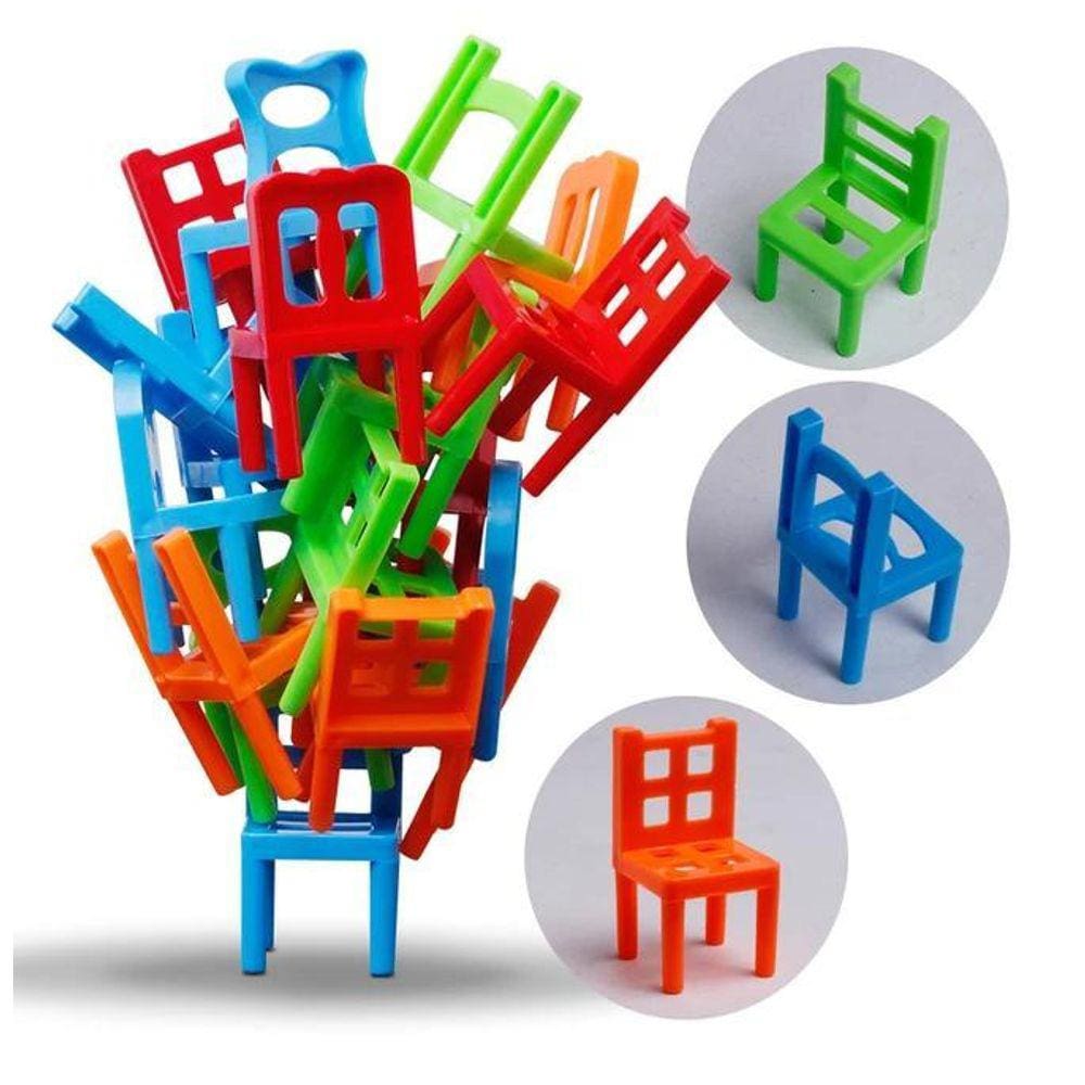 Jogo Da Cadeira Estimula Concentração Equilibrar Brinquedo