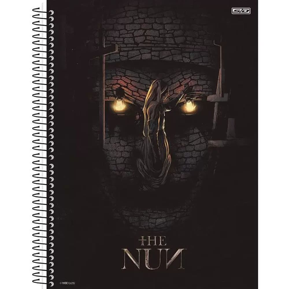 Caderno Universitário Espiral Capa Dura 80 folhas - 1 matéria The Nun A Freira: FS