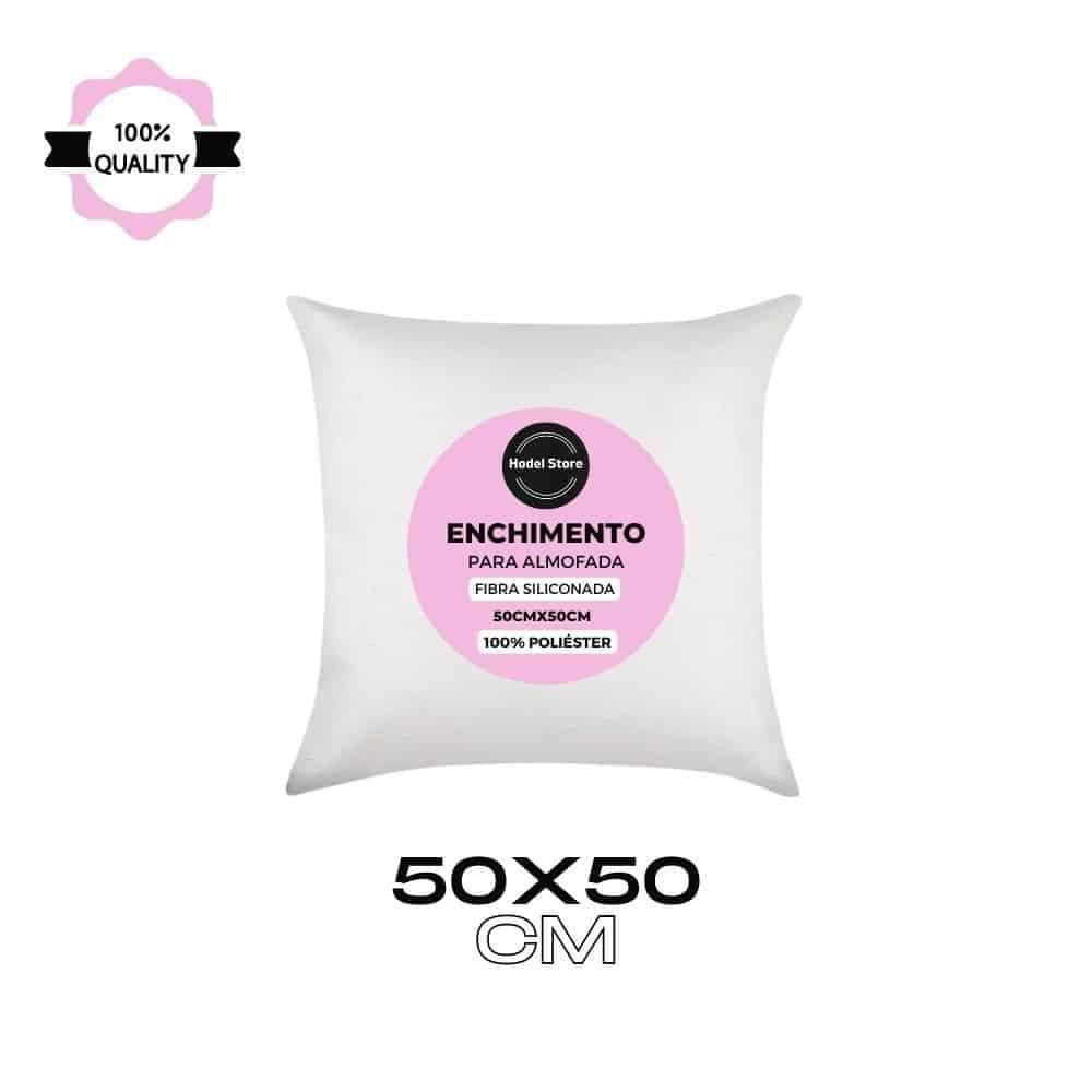 Enchimento Refil Almofada Fibra Siliconada 330g Macio 50x50