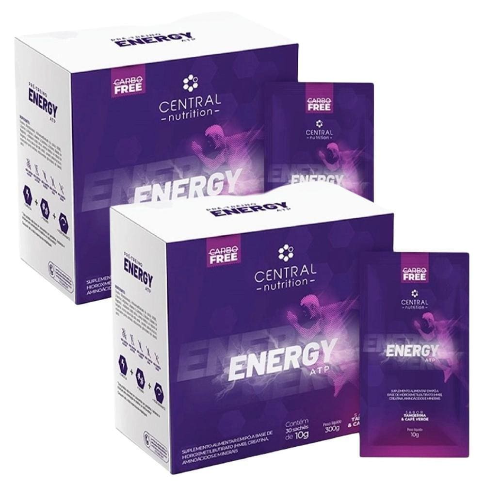 Kit 2X Energy Atp 30 Sachês 10G 300G Tangerina - Central