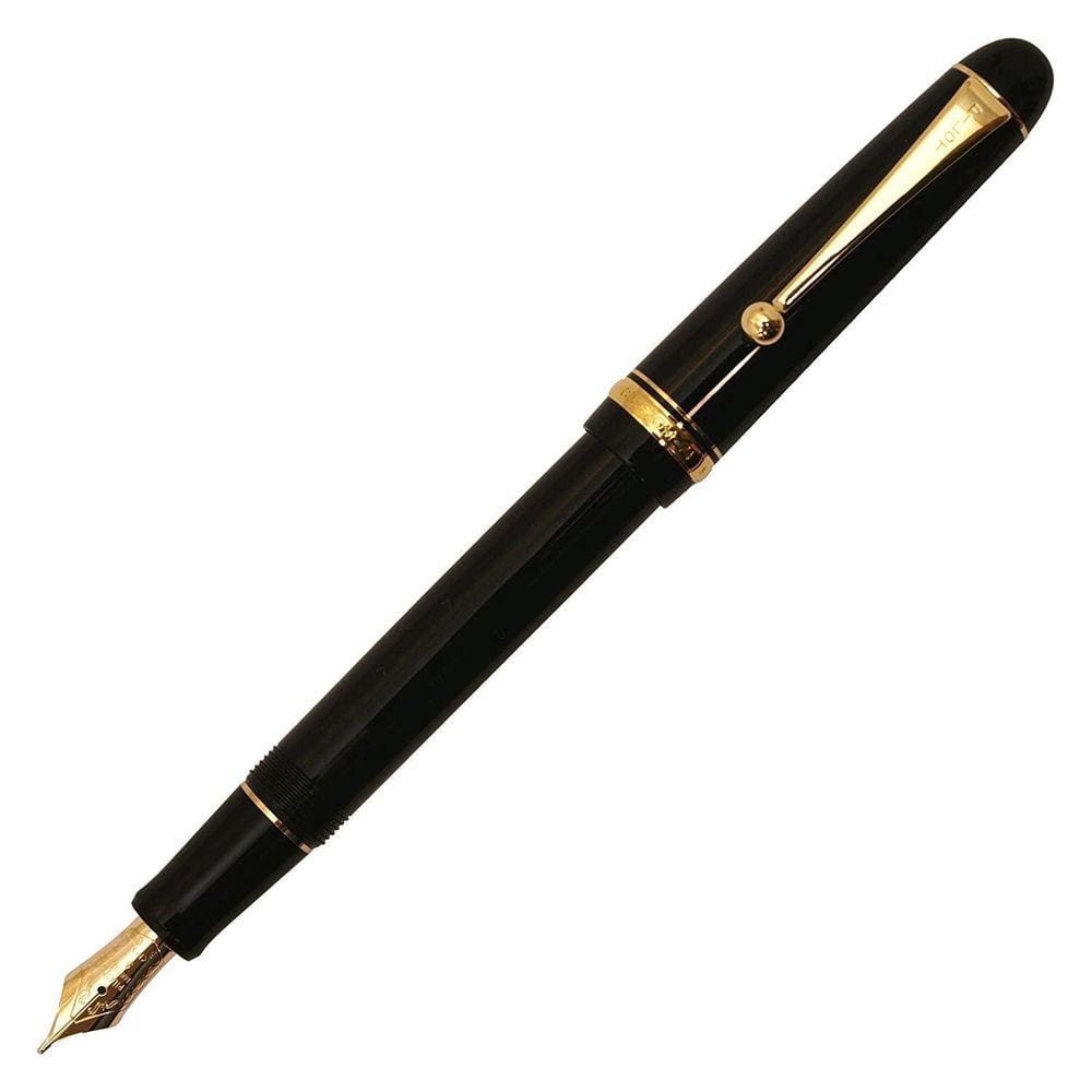 Caneta Tinteiro Pilot Custom 74 Preta Brilhante Gt 14K F
