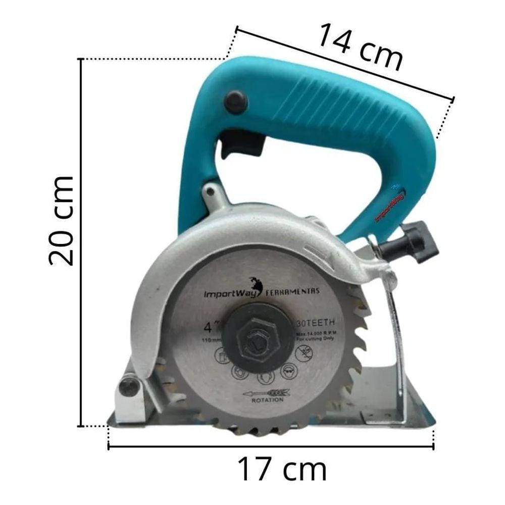 Serra Mármore Siga Tools 1680W 110V 12000 RPM 110mm