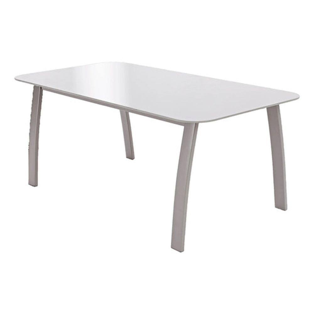 Mesa De Apoio Retangular De Aço Cinza 35x45x85cm Importado