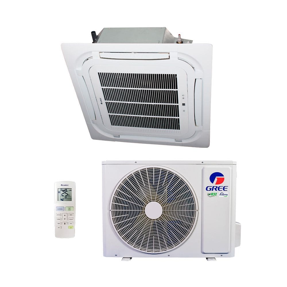 Ar Condicionado Split Cassete Inverter G-prime Compact R-32 Gree 24000 Btus Frio 220V Monofásico GULD24T1/A-S