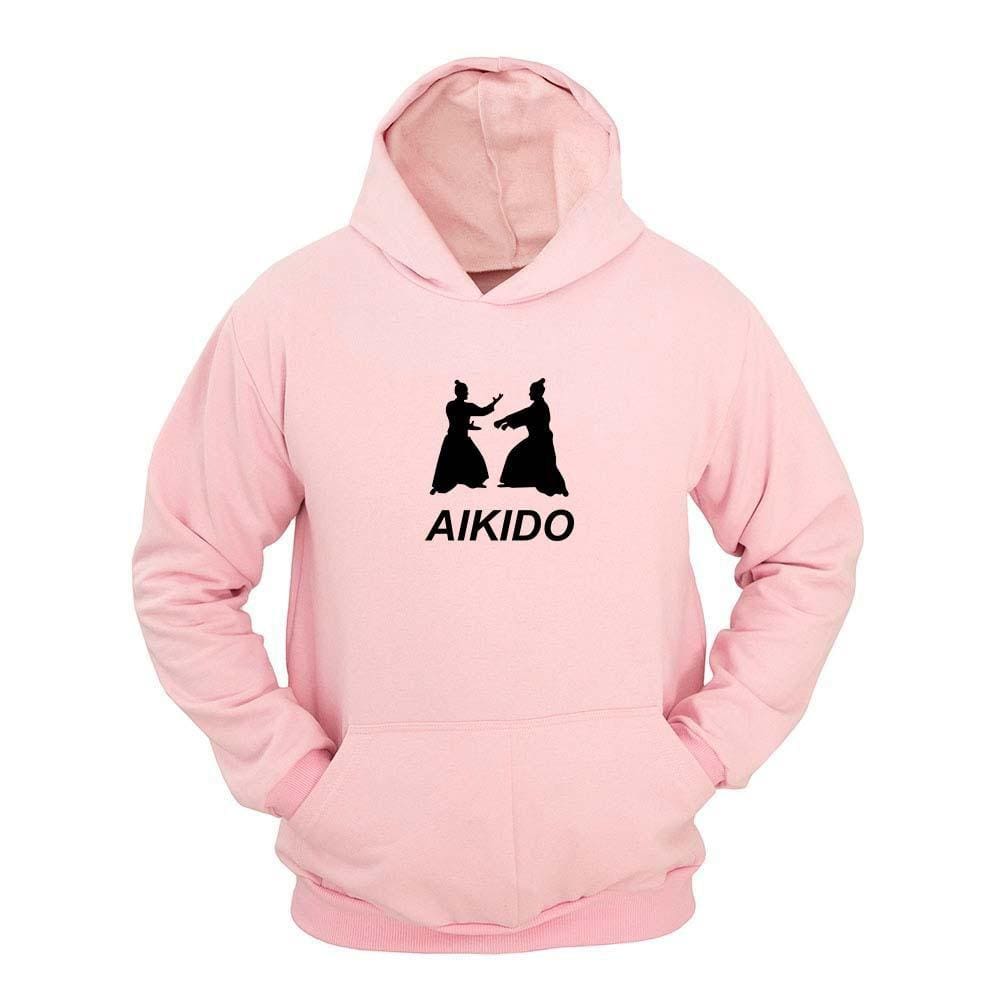 Moletom Masculino Capuz Bolso Canguru Estampa Aikido