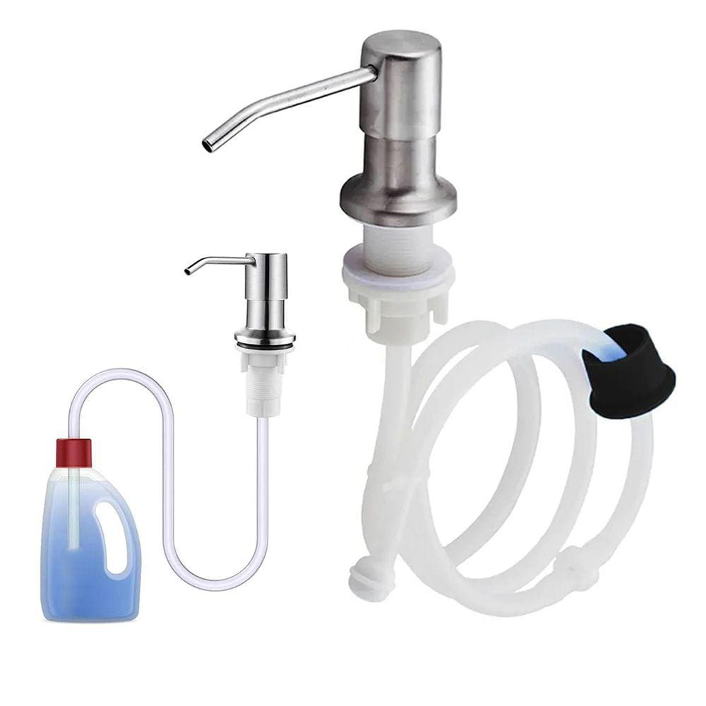 Dispenser Sabao Liquido Detergente Sabonete Mangueira Flexivel Pia Cuba Cozinha Banheiro Embutir Dosador