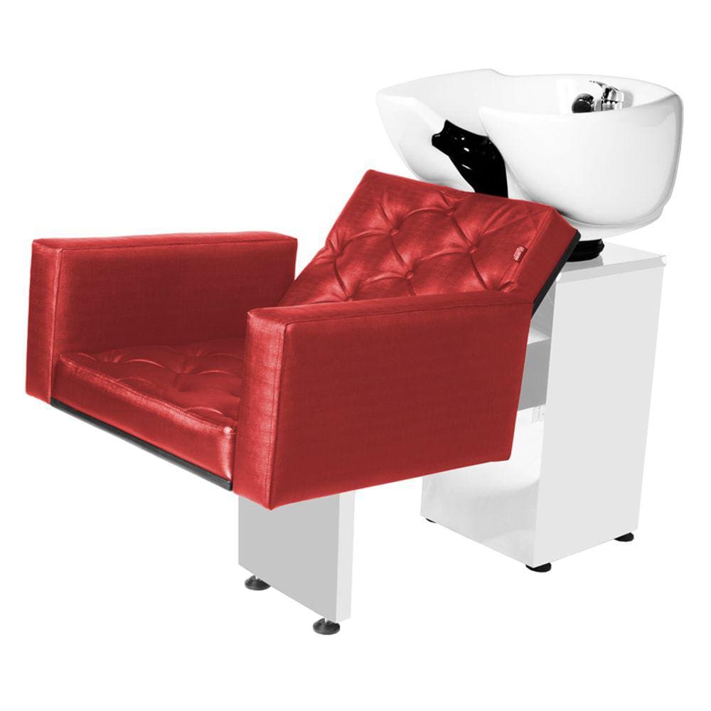 Lavatório Salão de Beleza Evidence Luxo Vermelho