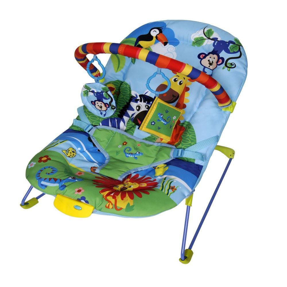 Cadeira Vibratória E Musical Bebê De Descanso ColorBaby Azul