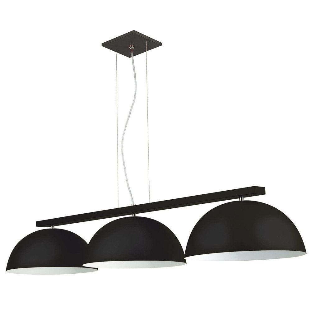 Pendente Triplo Pantoja & Carmona 6002 34cm x 1,14m x 21cm Preto
