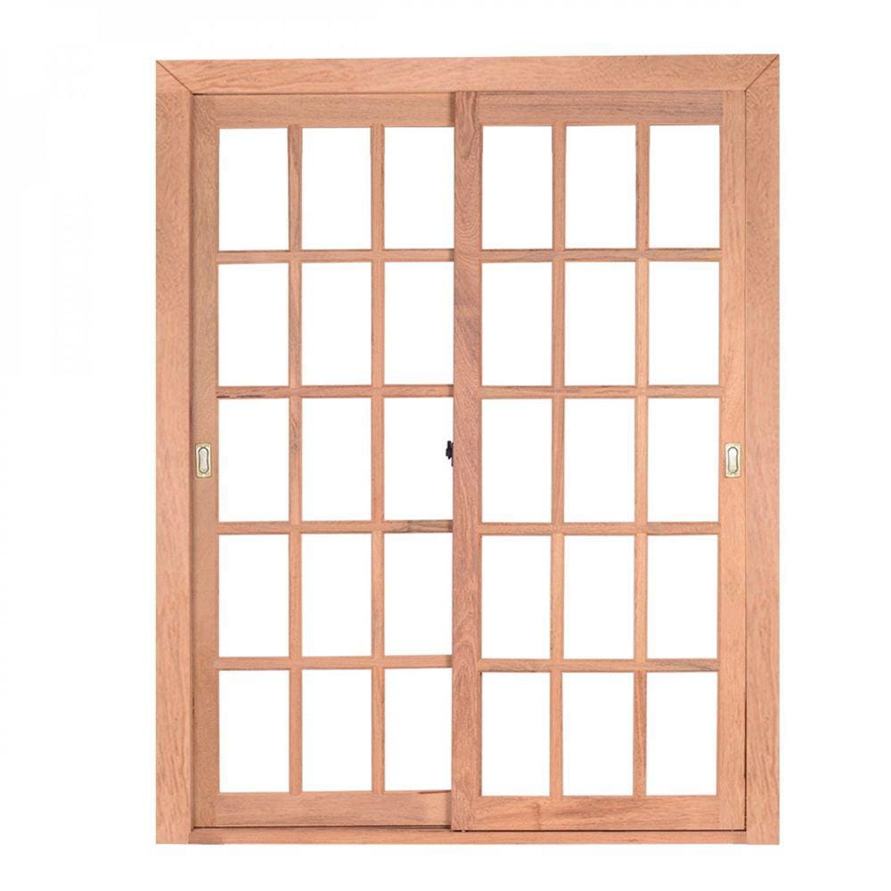 Porta de Correr Madeira 216cmx160cmx12cm PE621 Esel Marroml