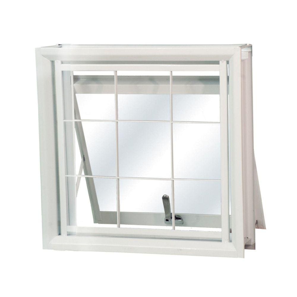 Janela de Aço Maxim-Ar 60x80cm com Grade Minas Sul MGM Branco