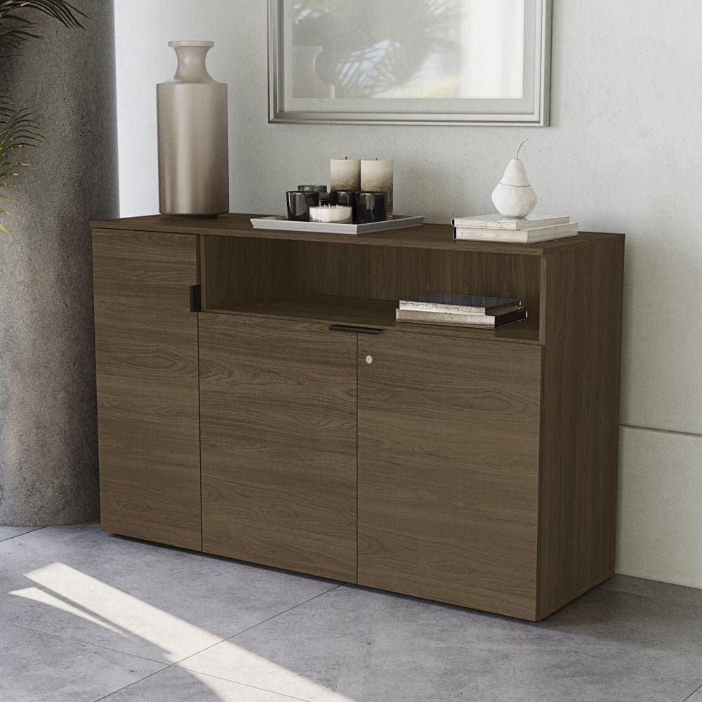 Armário para Escritório com Chave 3 Portas Office Kappesberg Carvalho/Munique