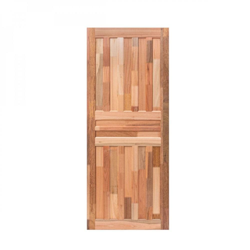 Porta de Madeira Folha 210cmx70cmx3cm PE801 Pop Esel Marroml