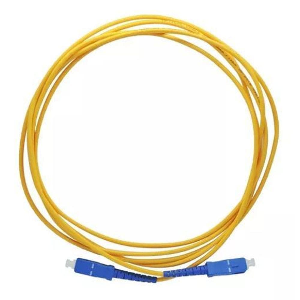Cordão De Fibra Óptica Simplex Sc/Upc Sc/Upc 3 Mts Premium
