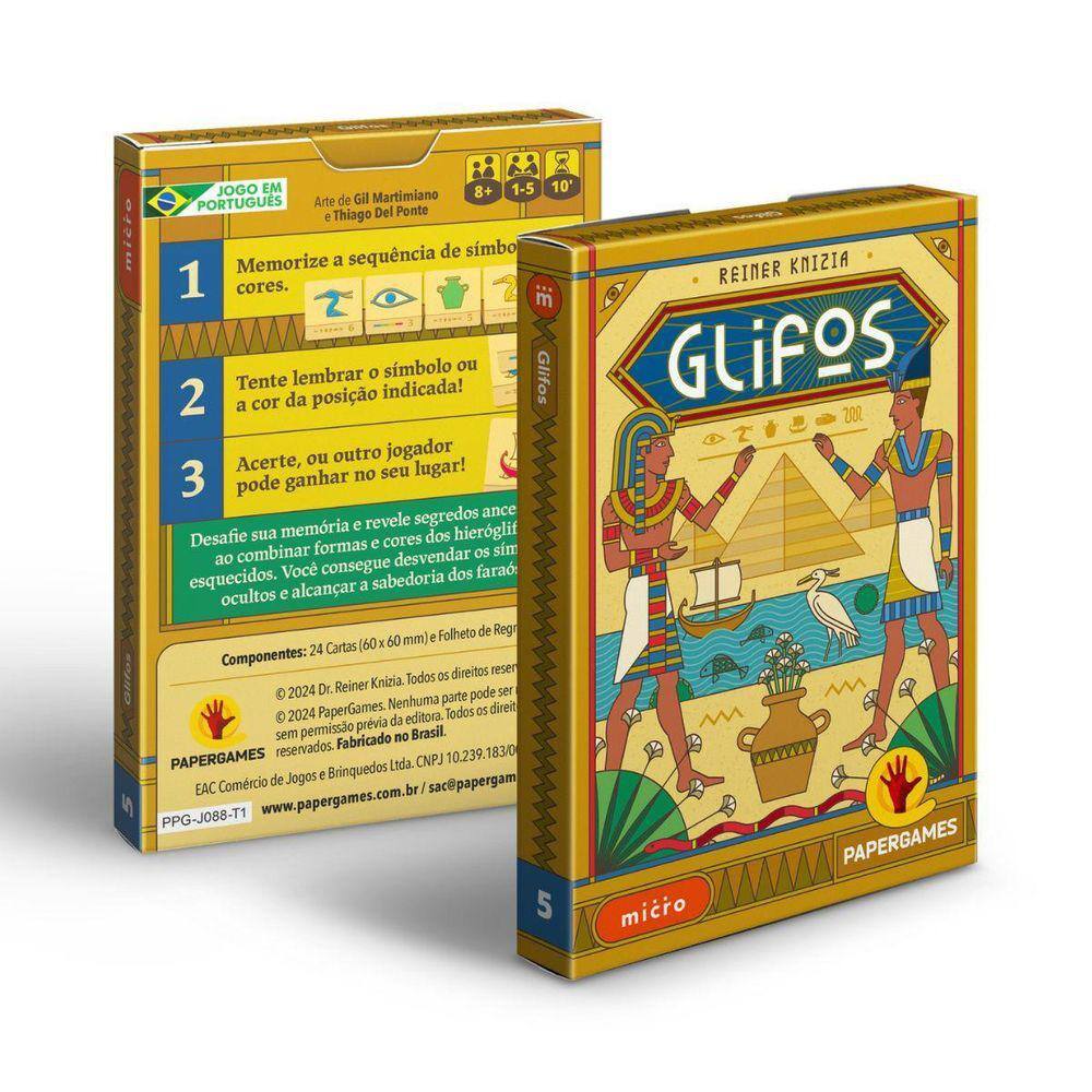 Jogo De Cartas Egito Antigo Boardgames Papergames Glifos