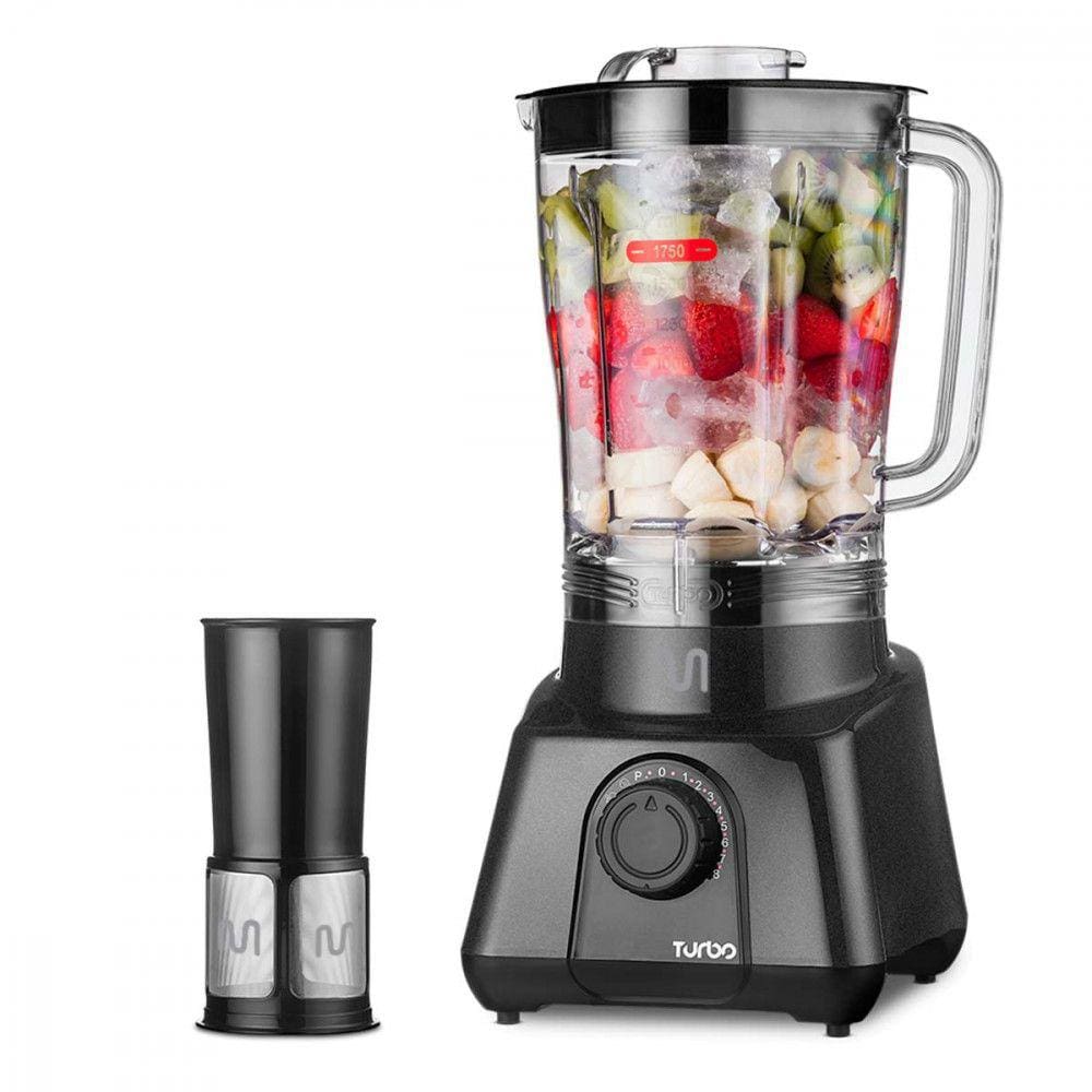 Liquidificador Turbo Cinza 2,6L 8 Velocidades 1200W 127V Multi Home - LQ1211