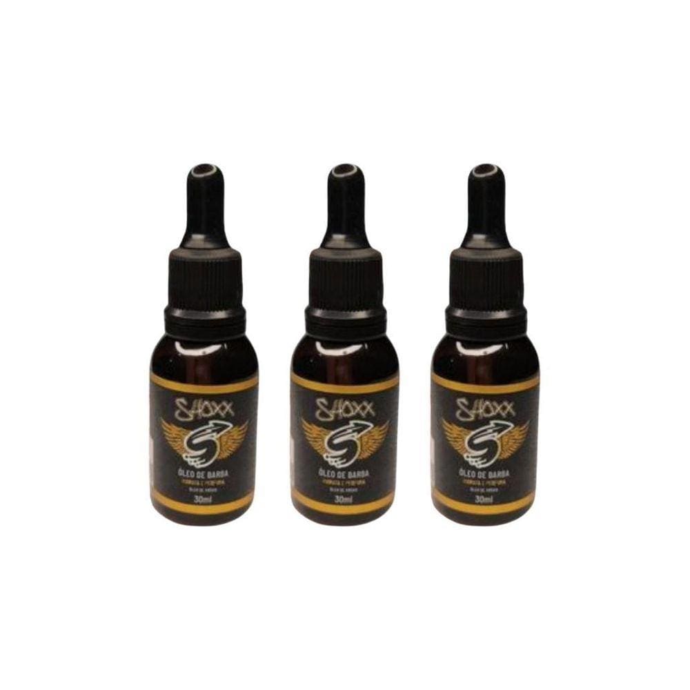 Oleo De Barba Shoxx Argan 30Ml - Kit Com 3Un