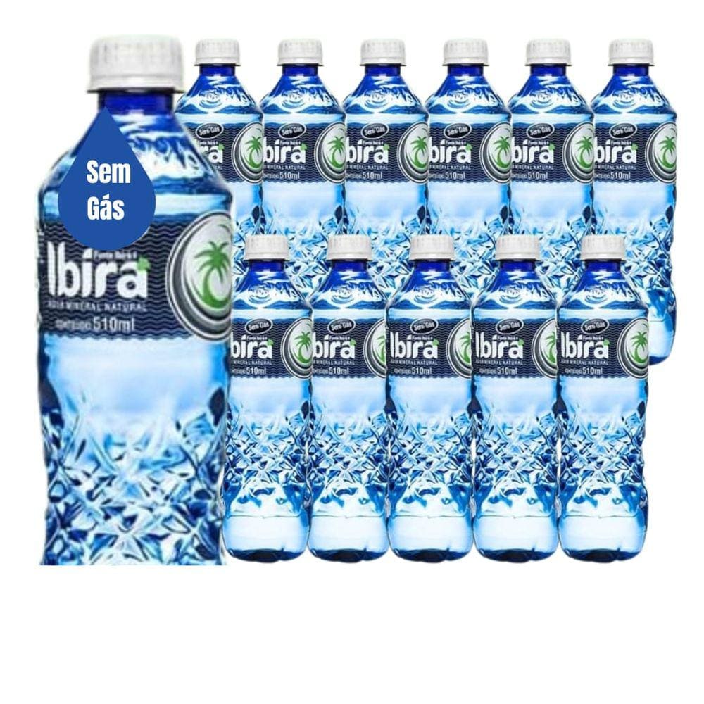 Água Mineral Ibirá S/g PH 10,24 Alcalino+Vanádio - Kit 12X510Ml