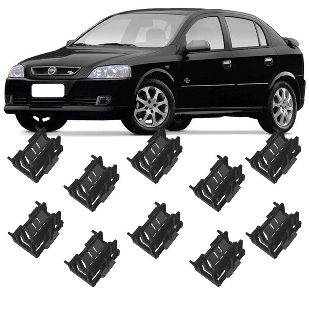 Kit 10 Grampos Presilhas Para Friso de Teto Astra Hatch 99 a 2004 2005 2006 2007 2008 2009 2010 2011