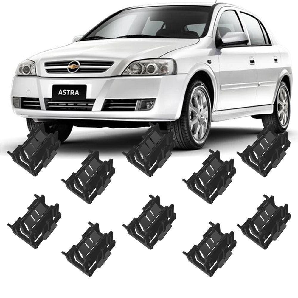 Kit 10 Grampos Presilhas Para Friso de Teto Astra Sedan 99 a 2004 2005 2006 2007 2008 2009 2010 2011