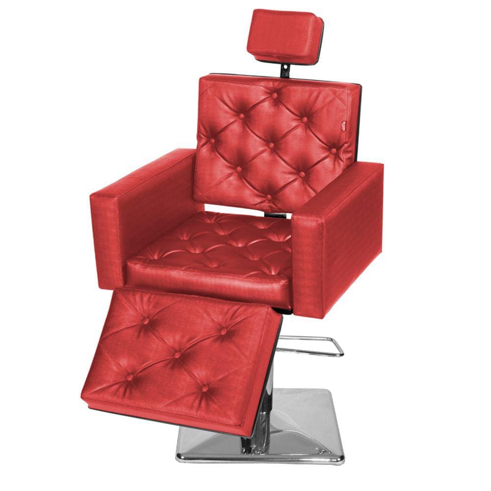 Cadeira Poltrona de Cabeleireiro Evidence Luxo Ap Vermelho
