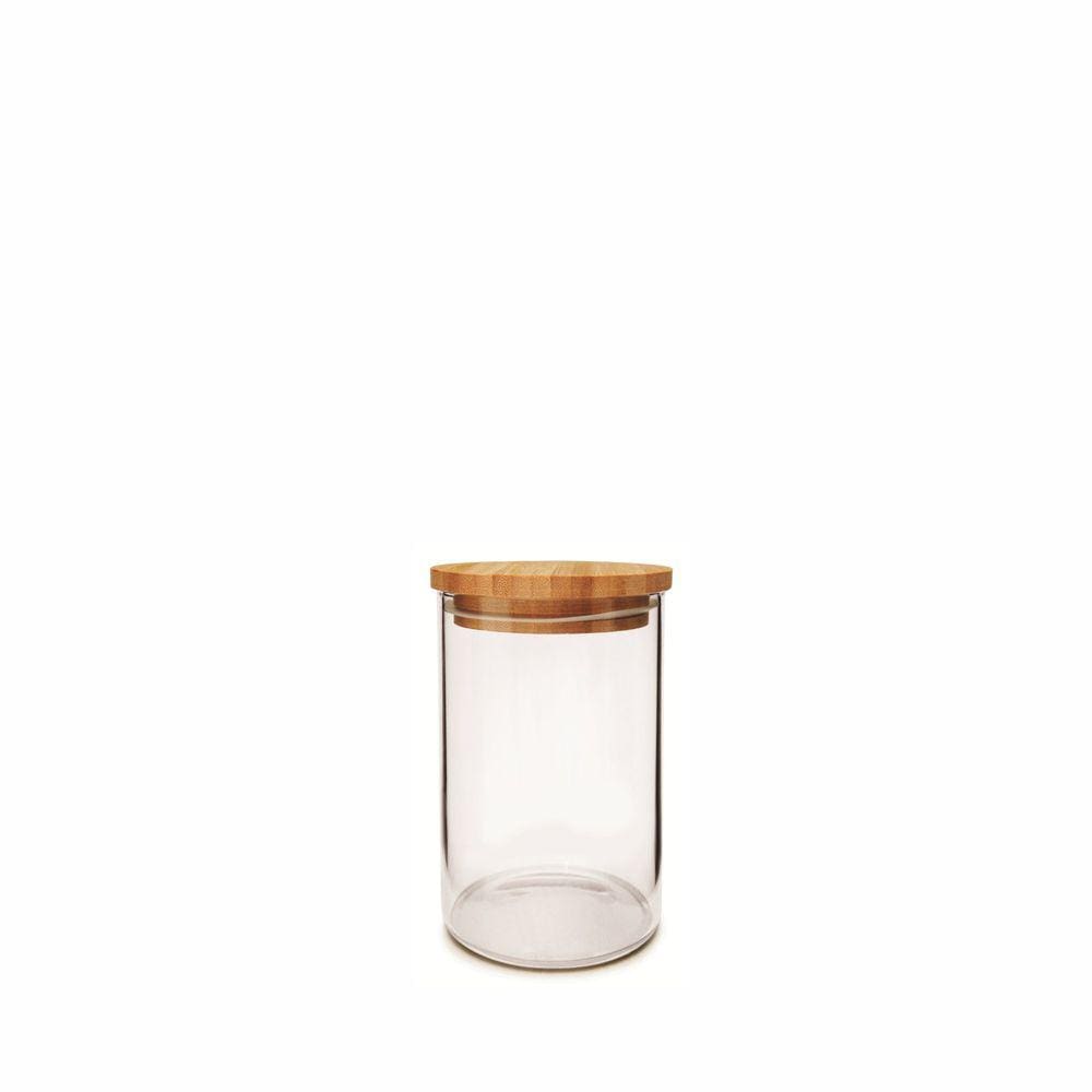 Pote Vidro Com Tampa Hermética De Bambu Eco 700Ml - Yoi