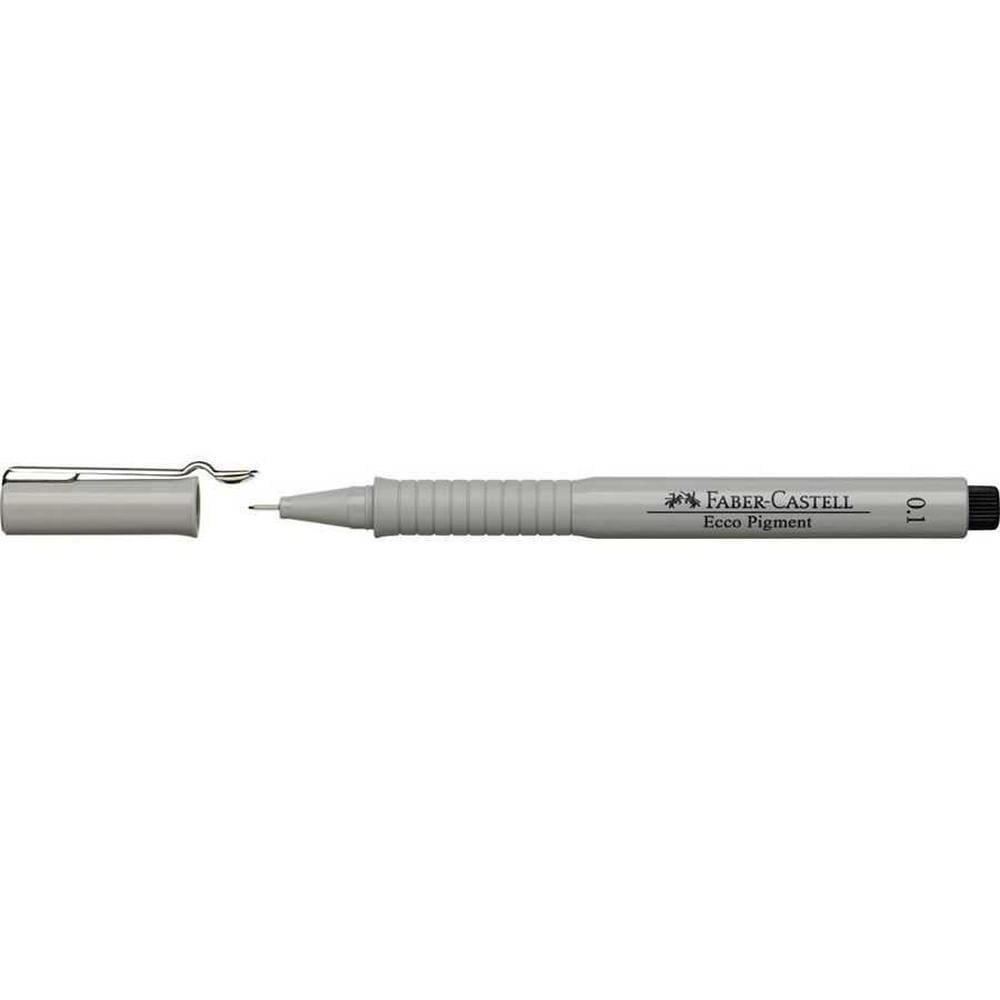 Caneta 0.1 Nanquim Preto Faber Castell