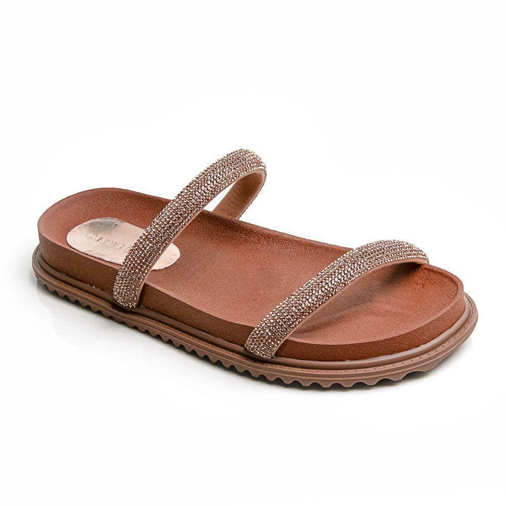 Sandália Birken BK02 Bronze com Strass 2586