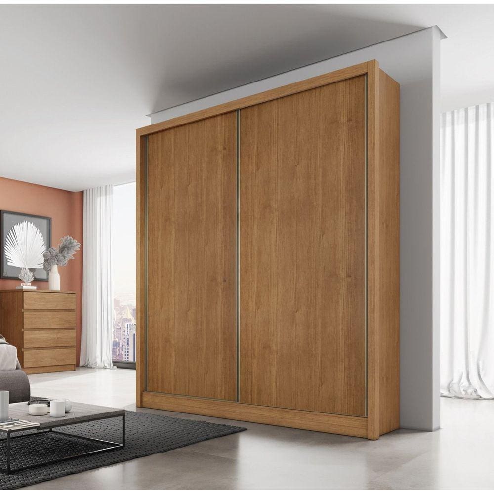 Guarda Roupa 2 Portas 3 Gavetas Ávila Novo Horizonte Cumaru