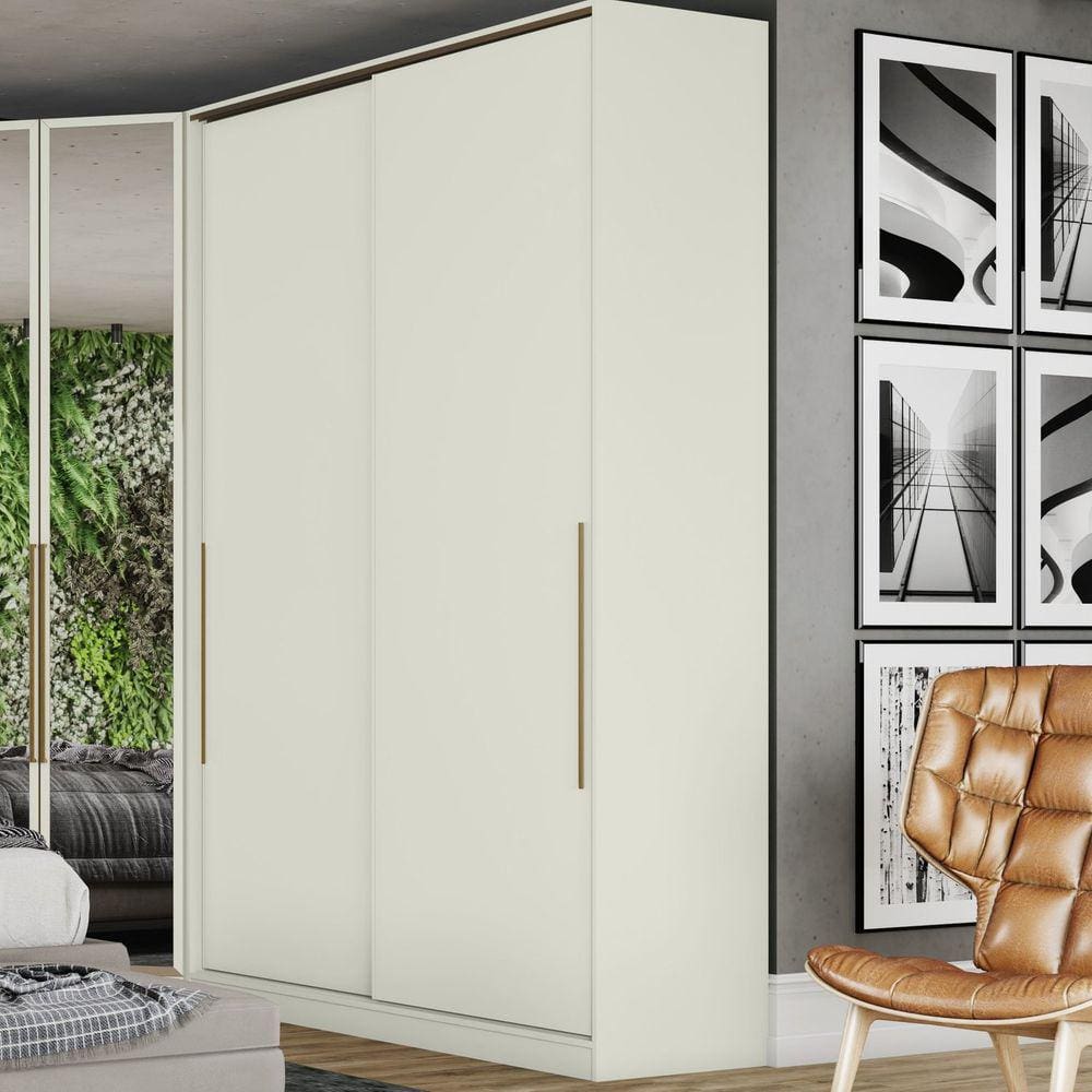 Guarda Roupa Solteiro 2 Portas Seletto Henn Areia HP