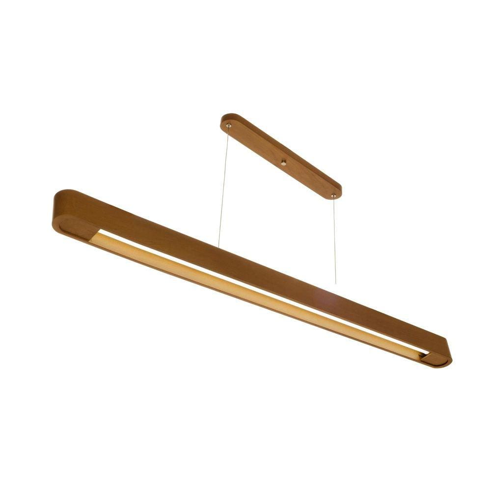 Pendente Rettangolare Grande Madeira 1,30m 1xT8 - Madelustre