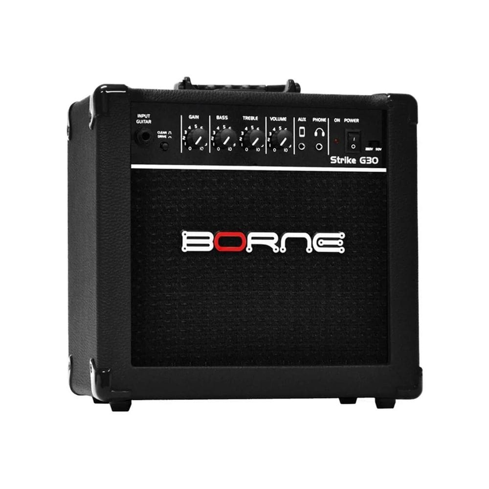 Amplificador Borne Strike G30 Transistor Para Guitarra De 15w Cor Preto 110v/220v