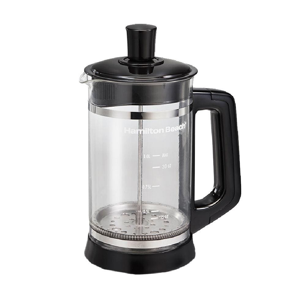 Cafeteira Prensa Francesa Hamilton Beach 1 Litro Manual - Preto