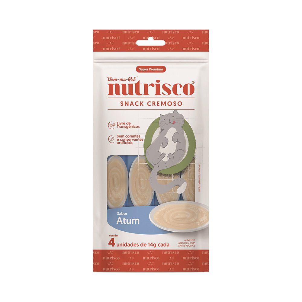 Petisco para Gatos Snack Cremoso Nutrisco Sabor Atum 56g