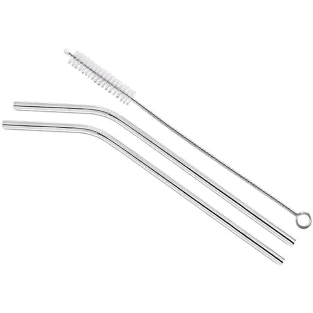 Conjunto 3 peças Canudo Inox Curvo + Escova Descomplica, Bri