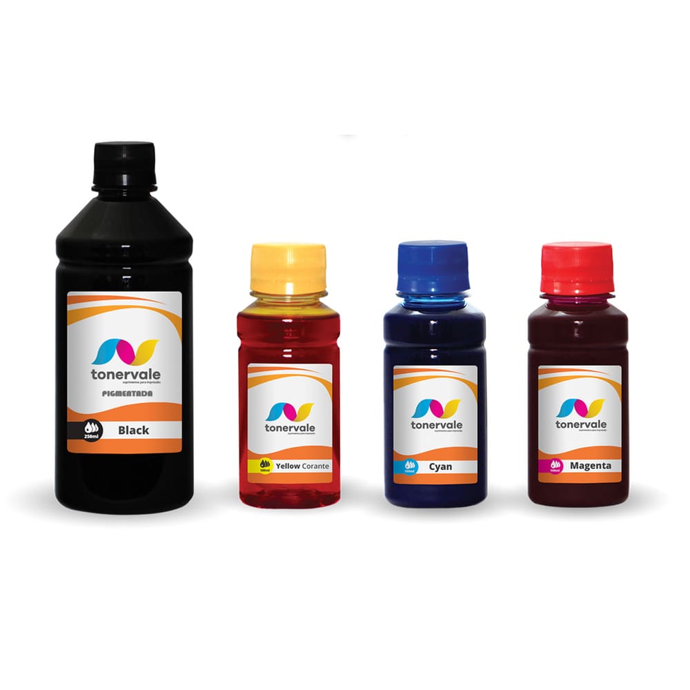 4 Tinta Para HP Smart Tank 514 515 550ml BK Pigmentado