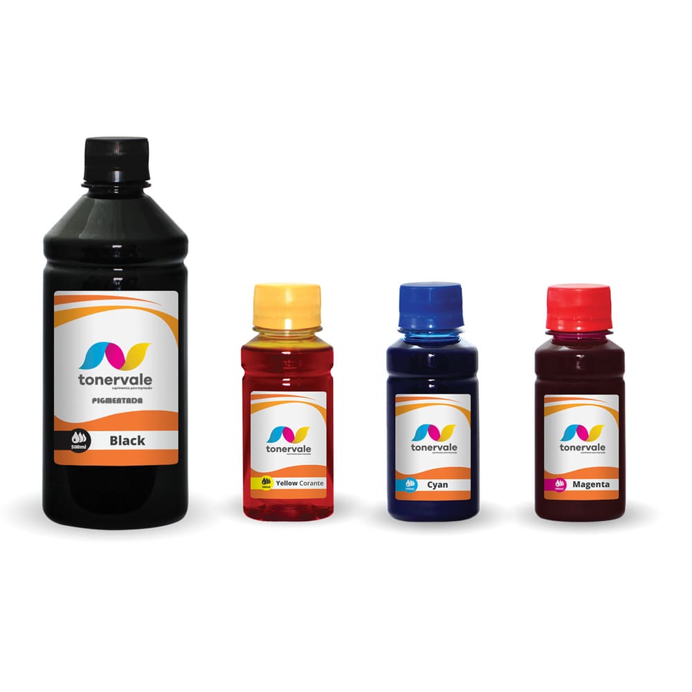 4 Tinta Para HP Smart Tank 517 617 502 800ml BK Pigmentado