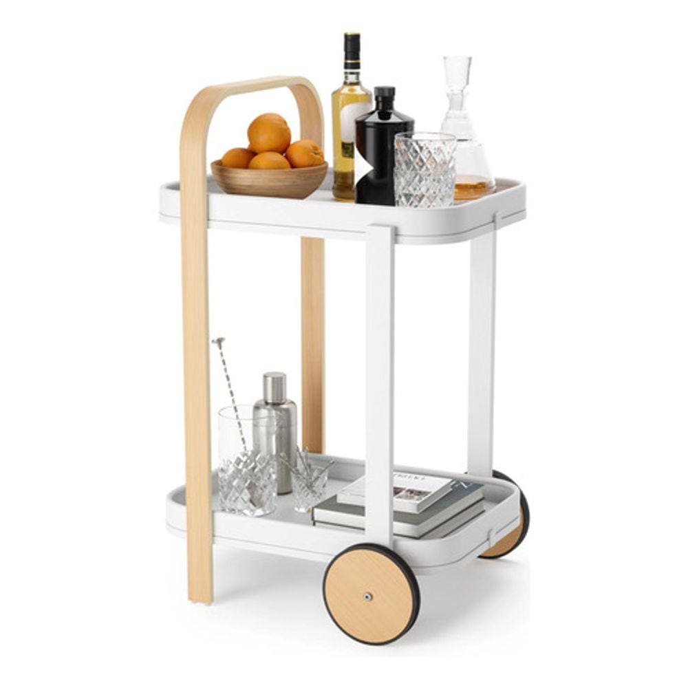 Carrinho Organizador Multiuso Bar Madeira 53x44x80cm - Umbra