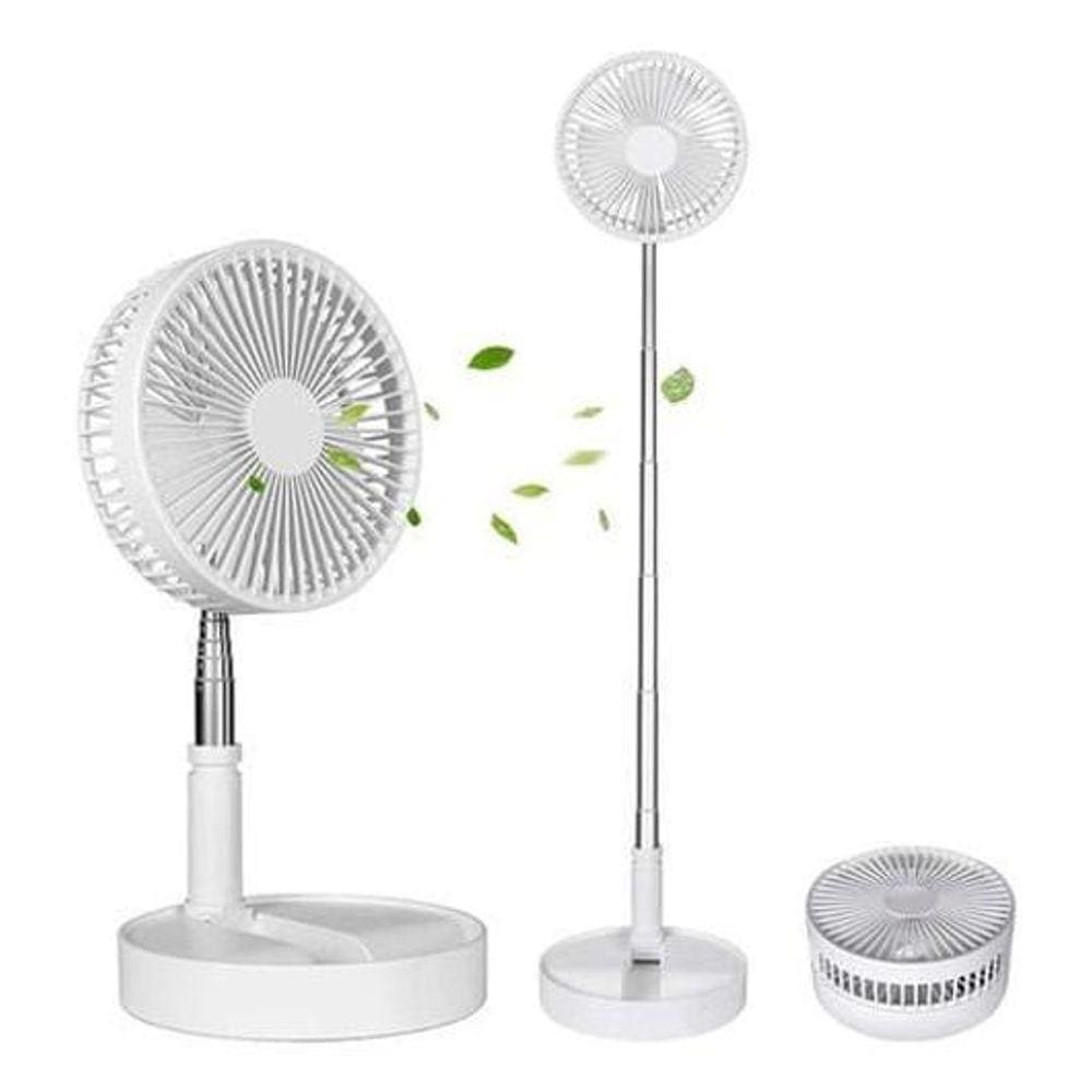 Ventilador Portátil Recarregável Via Usb, Silencioso E