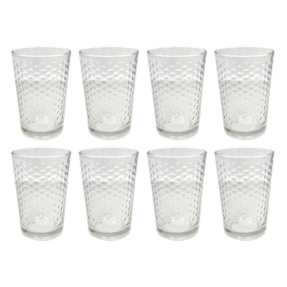 Conjunto 8 Copos De Vidro Cells 200Ml Bolinha Class Home