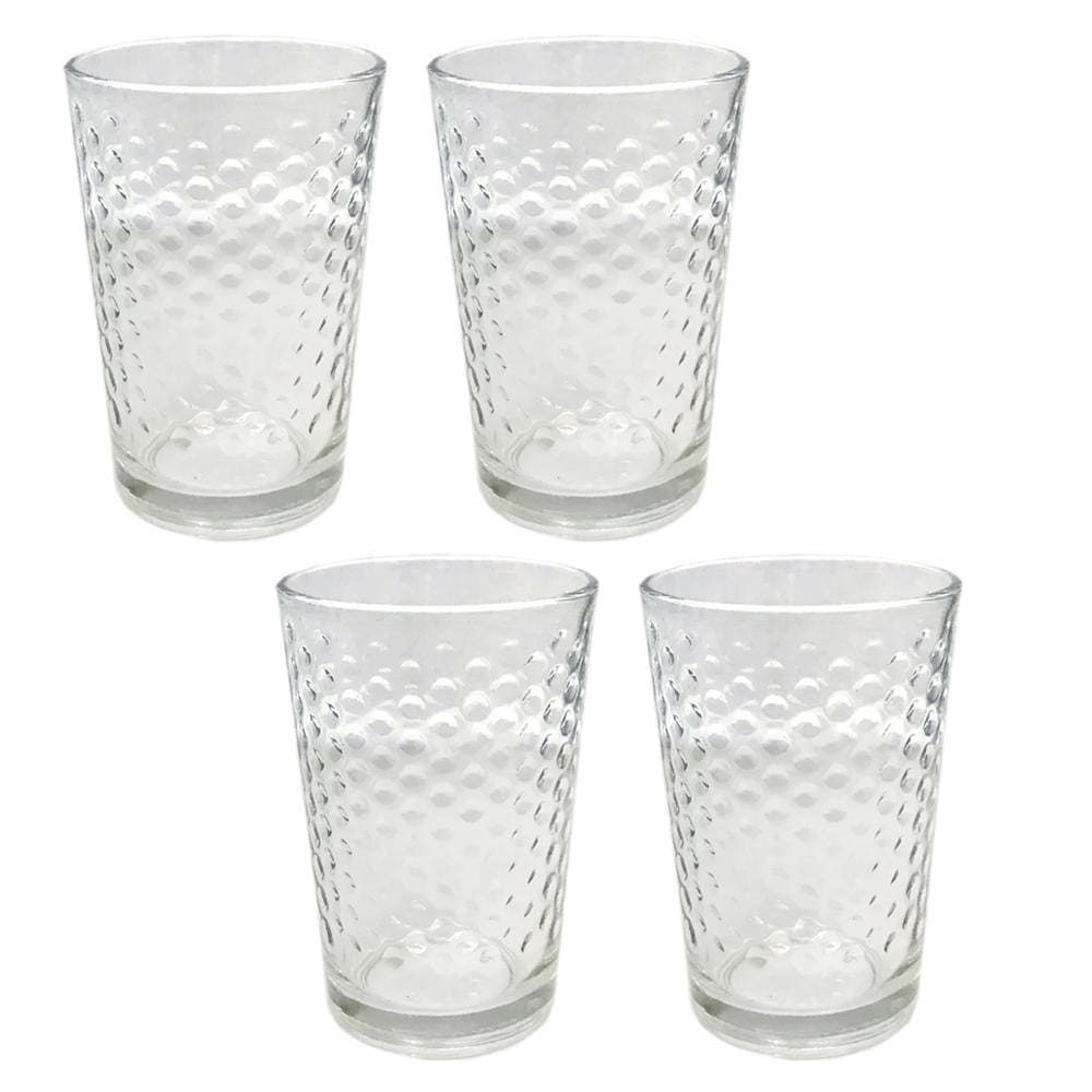 Conjunto 4 Copos De Vidro Cells 200Ml Bolinha Class Home