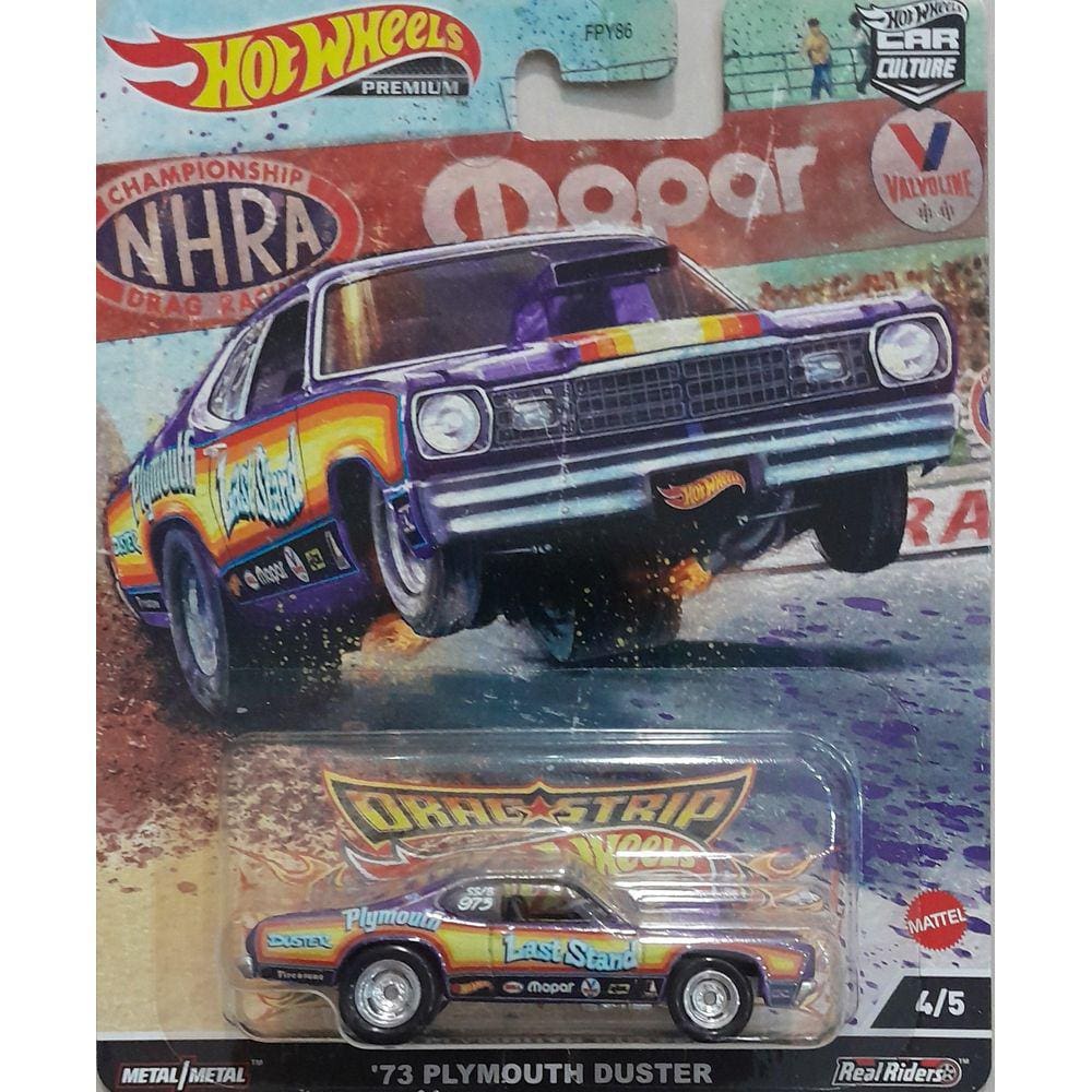 Miniatura Hotwheels Premium Drag Plymouth Duster 1973 1/64