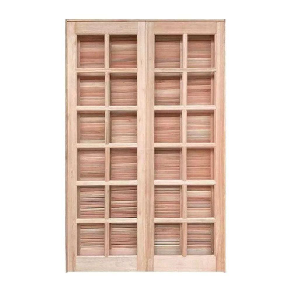 Porta Balcão Abrir Eucalipto 2,10x1,20 Cx14