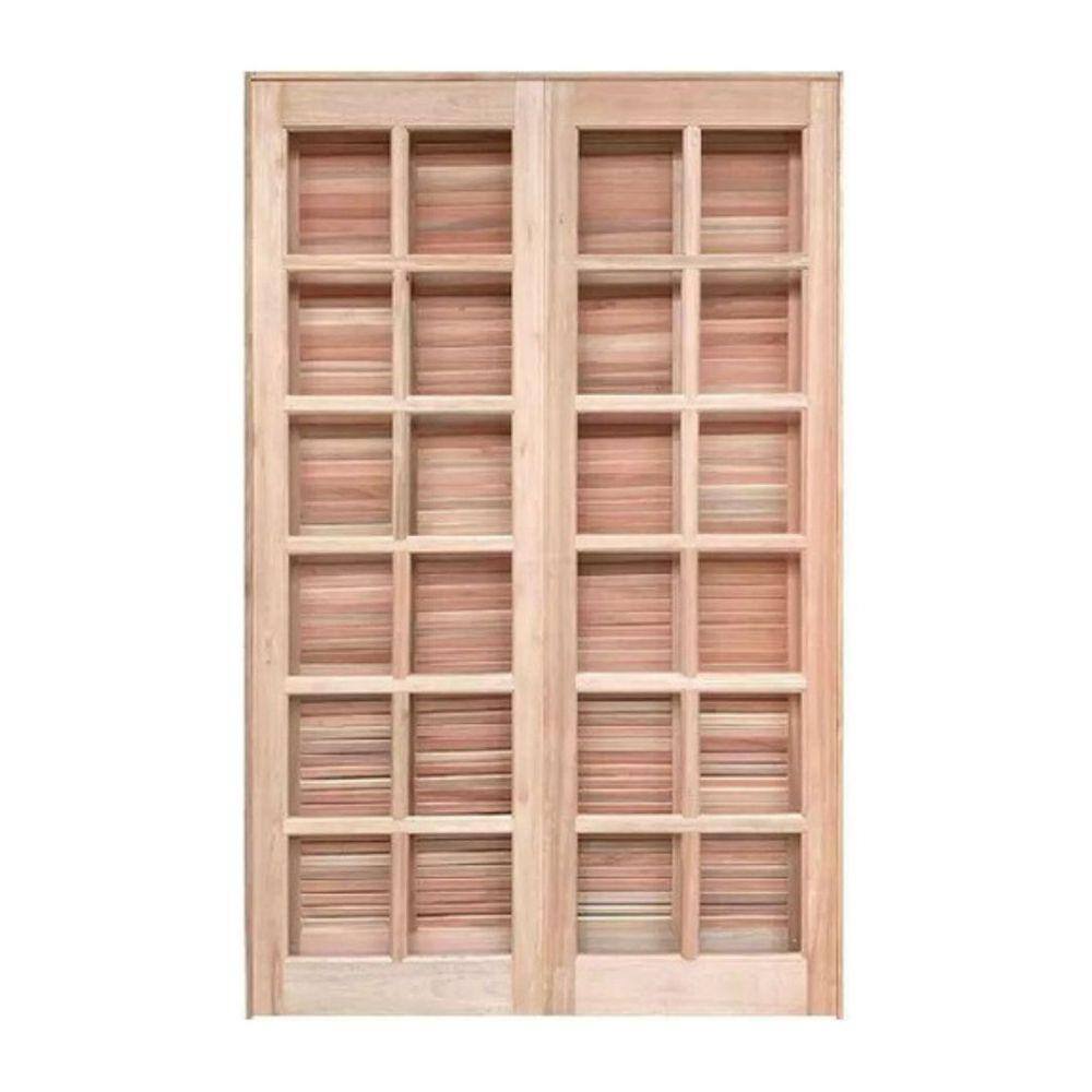 Porta Balcão Abrir Eucalipto 2,10x1,20 Cx14