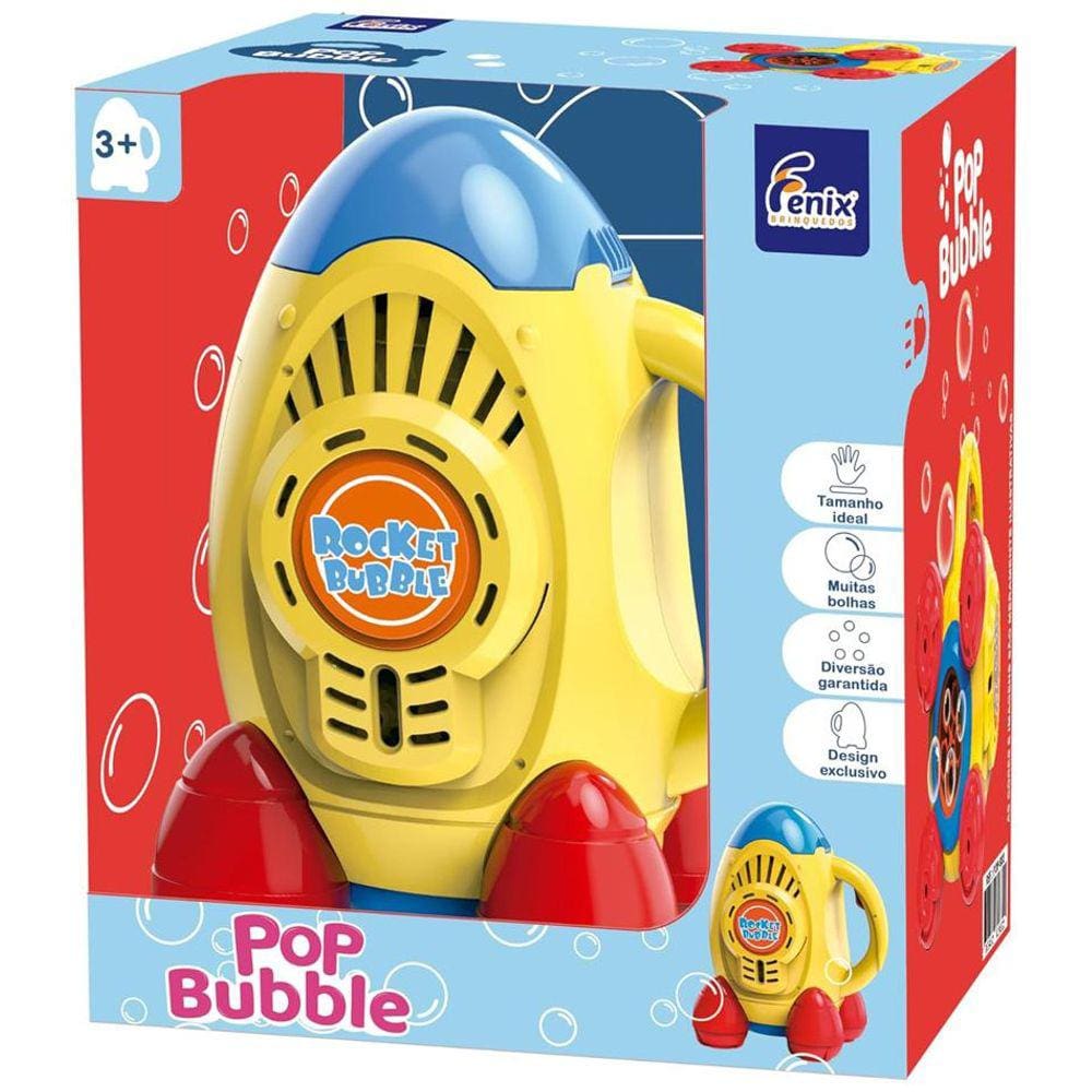 Foguete Pop Bubble Lançador Bolhas De Sabão POP-932 Fenix