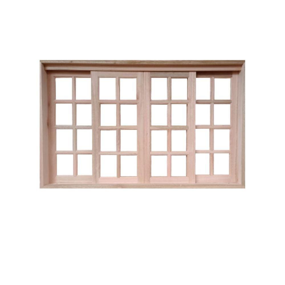 Vitro Correr Madeira Eucalipto 1,20x1,60 Cx10cm